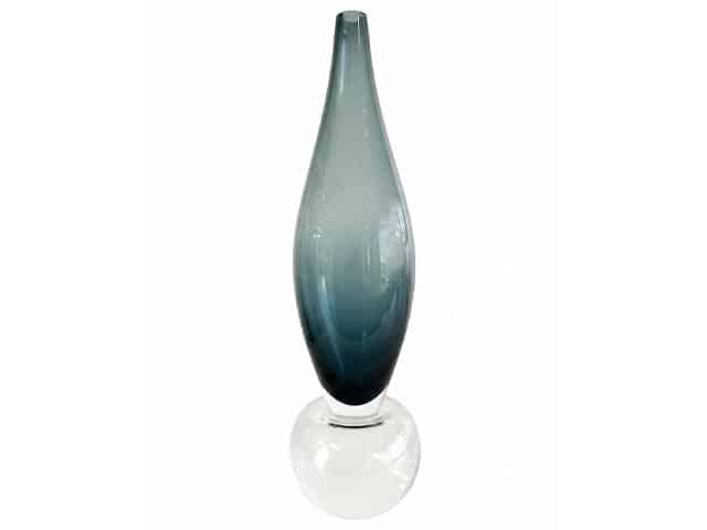 VASE DE DECORATION SET DE 2 PCS REF 22 COULEUR BLEU/ARGENTE Z