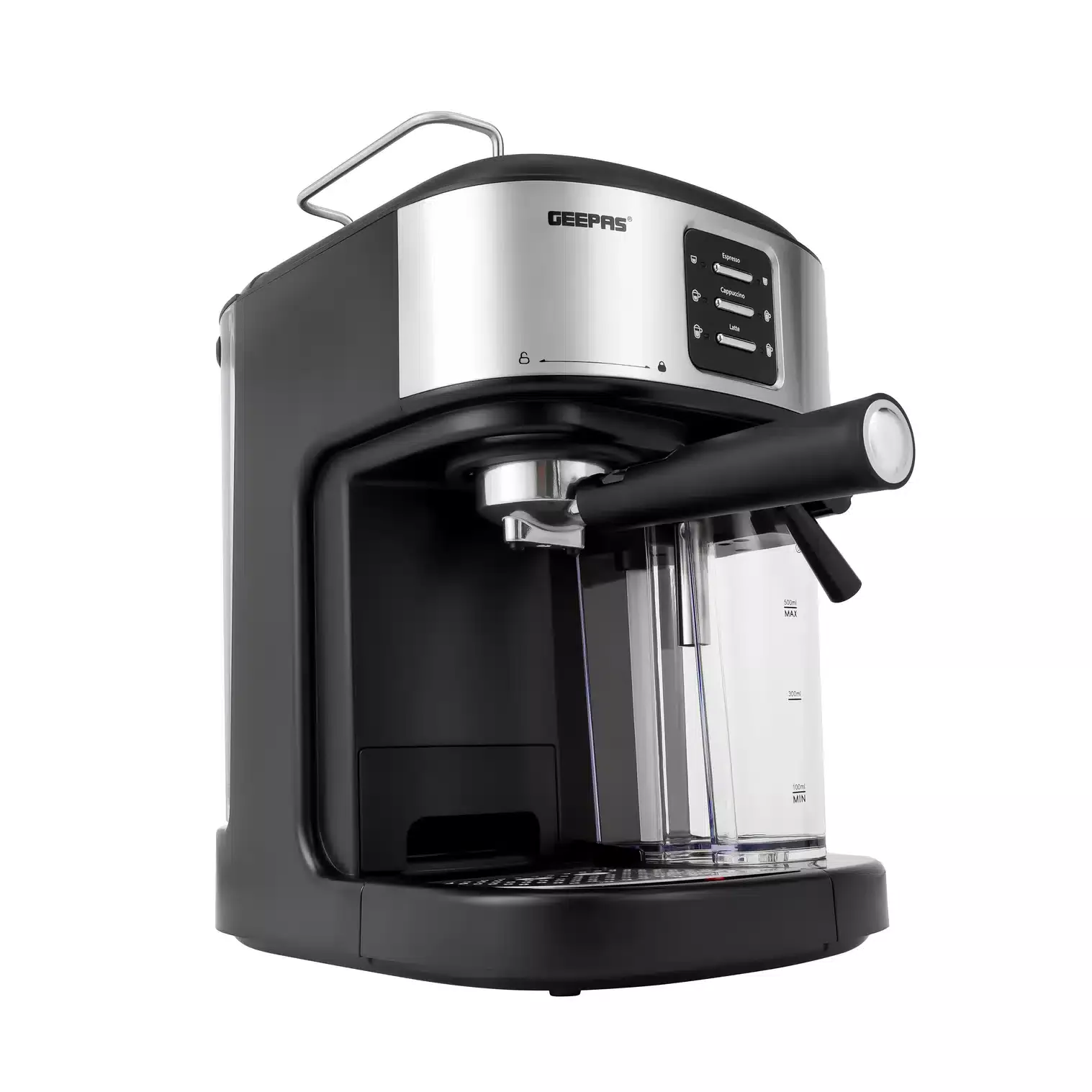 MACHINE A CAFE ESPRESSO 1,5 LITRES GEEPAS GCM1215SA NOIR/SILVER