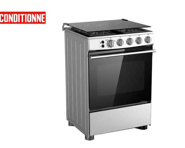 CUISINIERE 4 FEUX MIDEA 60X60-4G059 INOX RECOND