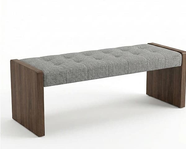 BANQUETTE POUR CHAMBRE A COUCHER 0112 BATTANTE DARK WALNUT