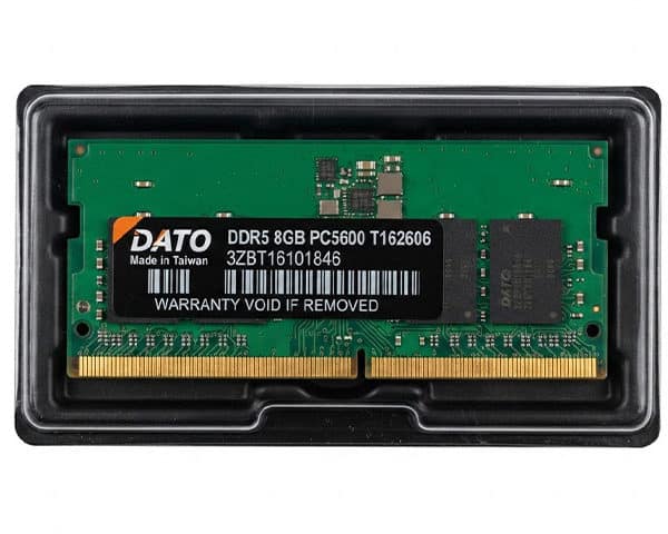 BARRETTE MEMOIRE 8GO DDR5 POUR ORDINATEUR PORTABLE