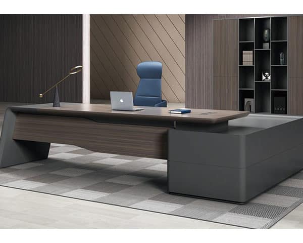 BUREAU DIRECTION + RETOUR OZ 3402-22 2200*1800*750 CLR M8059 / GRAY