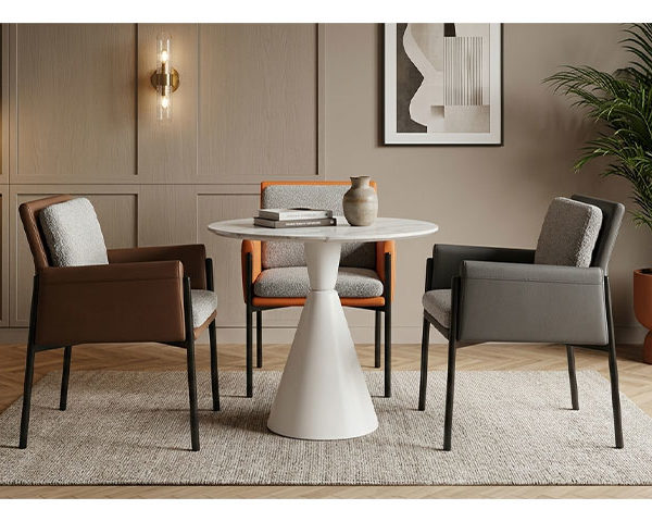 TABLE A MANGER 3 PLACES REF 1073# COULEUR GRIS/NOIR