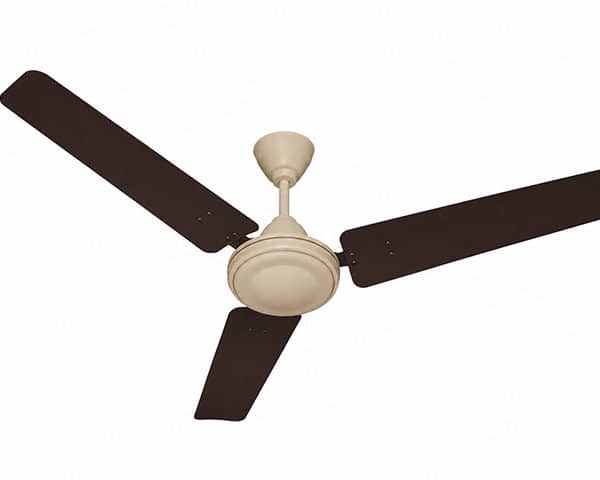 VENTILATEUR PLAFONIER 3 HELICHES REGAL METAL BEIGE/MARRON