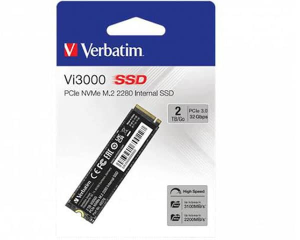 DISQUE DUR INTERNE VERBATIM 2To SSD M2 NVME