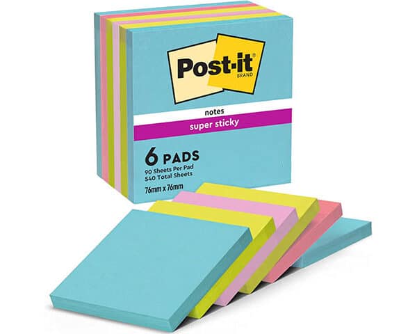 POST IT 76X76 COULEURS ASS