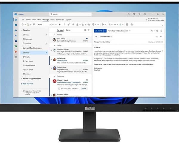 ECRAN LENOVO THINKVISION S24-4E 23,8" FHD