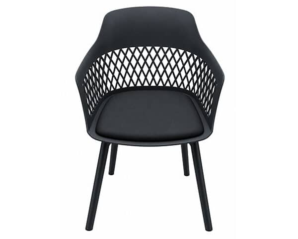 CHAISE TABLE TETE A TETE EN PLASTIQUE REF 7049 COULEUR NOIR